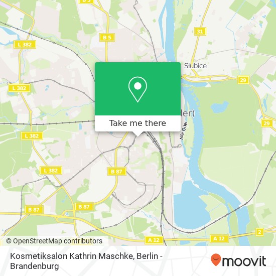 Карта Kosmetiksalon Kathrin Maschke, Görlitzer Straße 10