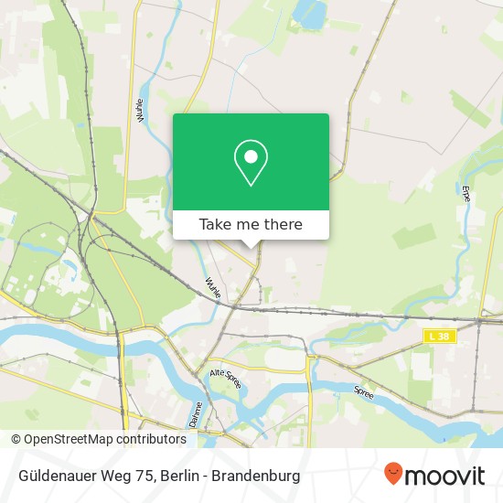 Карта Güldenauer Weg 75, Güldenauer Weg 75, 12555 Berlin, Deutschland