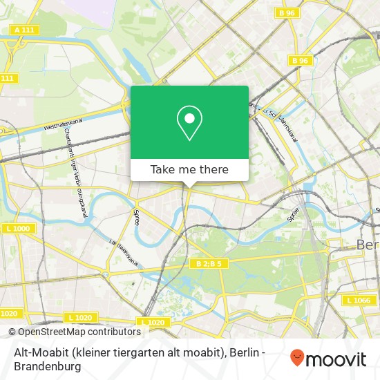 Карта Alt-Moabit (kleiner tiergarten alt moabit), Moabit, 10559 Berlin
