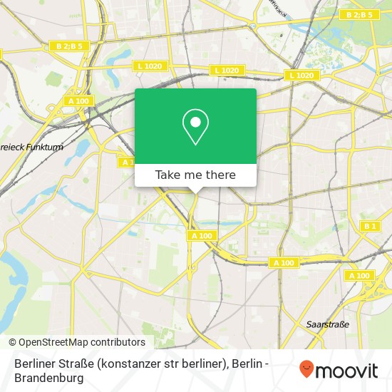 Карта Berliner Straße (konstanzer str berliner), Wilmersdorf, 10713 Berlin