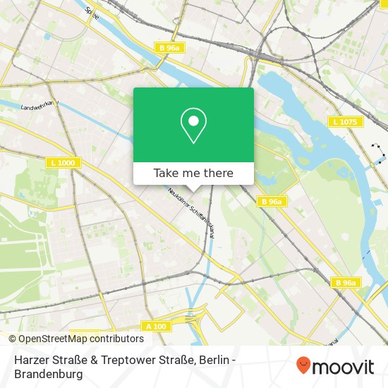 Harzer Straße & Treptower Straße, Harzer Str. & Treptower Str., 12059 Berlin, Deutschland map