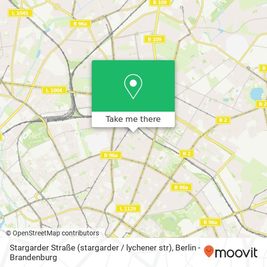 Stargarder Straße (stargarder / lychener str), Prenzlauer Berg, 10437 Berlin map