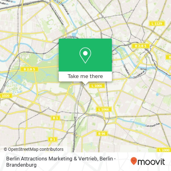 Карта Berlin Attractions Marketing & Vertrieb, Leipziger Platz 7