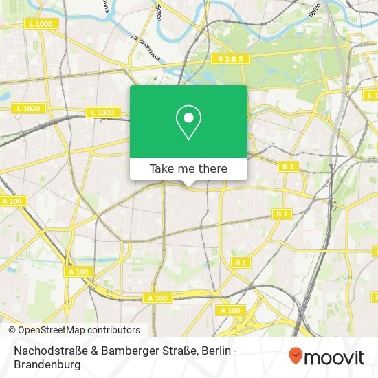 Карта Nachodstraße & Bamberger Straße, Nachodstraße & Bamberger Straße, 10779 Berlin, Deutschland