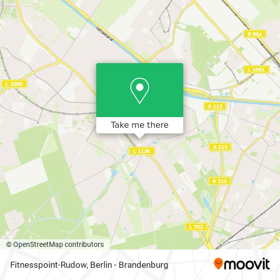 Fitnesspoint-Rudow map