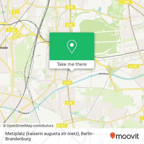 Metzplatz (kaiserin augusta str metz), Tempelhof, 12099 Berlin map