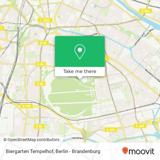 Карта Biergarten Tempelhof, Tempelhof, Berlin