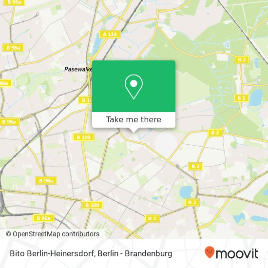 Карта Bito Berlin-Heinersdorf, Straße 16