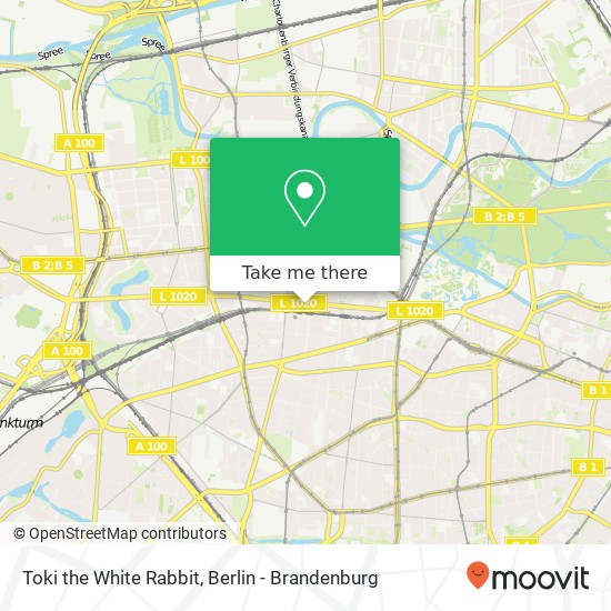 Toki the White Rabbit, Kantstraße map