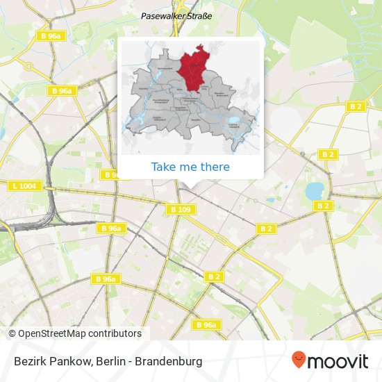 Карта Bezirk Pankow, 69 Langhansstraße, 13086 Berlin, Deutschland