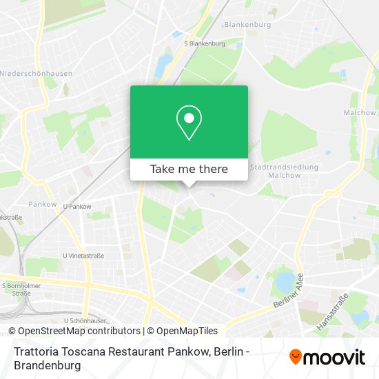 Карта Trattoria Toscana Restaurant Pankow