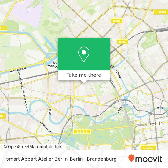 smart Appart Atelier Berlin, Birkenstraße 13a map