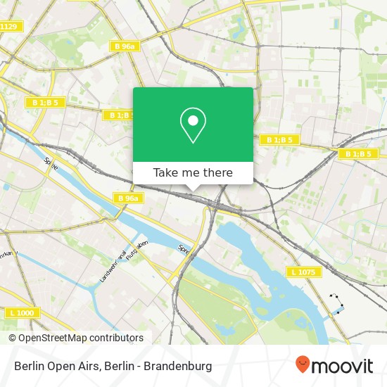 Berlin Open Airs map