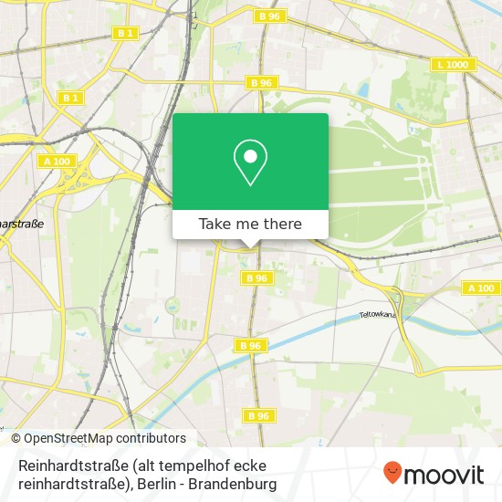 Reinhardtstraße (alt tempelhof ecke reinhardtstraße), Tempelhof, 12103 Berlin map