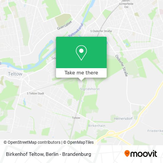 Карта Birkenhof Teltow