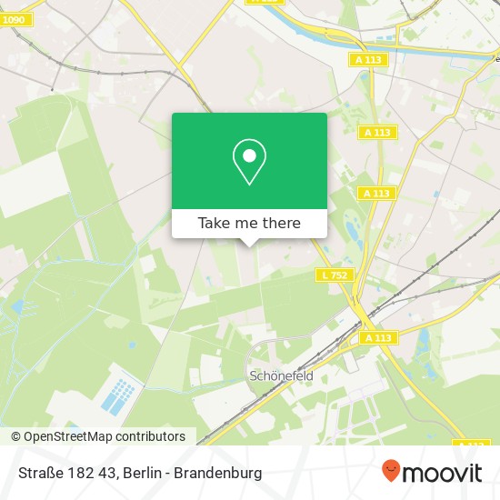 Карта Straße 182 43, Rudow, 12355 Berlin