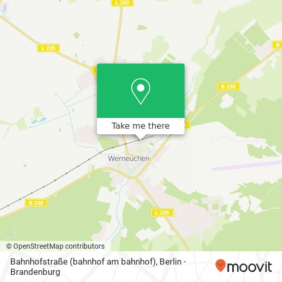 Карта Bahnhofstraße (bahnhof am bahnhof), 16356 Werneuchen