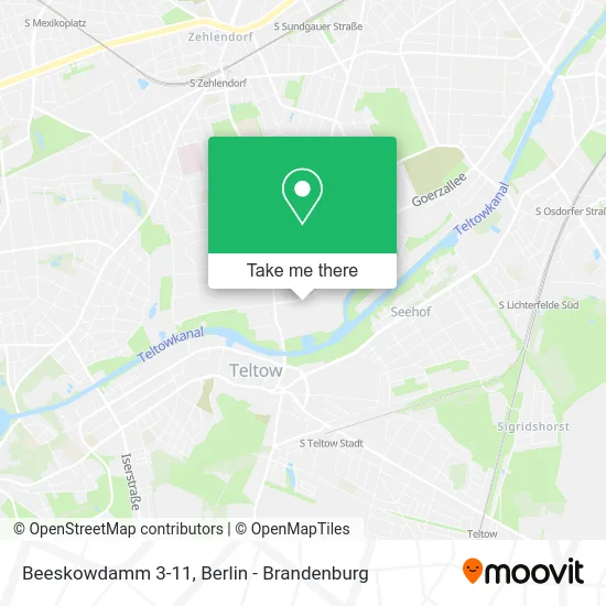 Карта Beeskowdamm 3-11