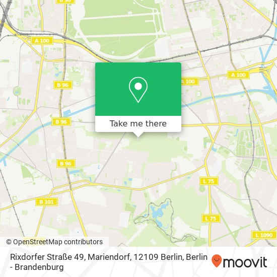 Rixdorfer Straße 49, Mariendorf, 12109 Berlin map