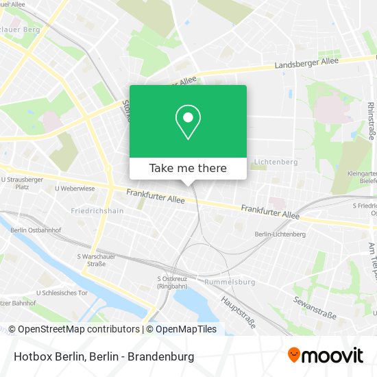 Hotbox Berlin map