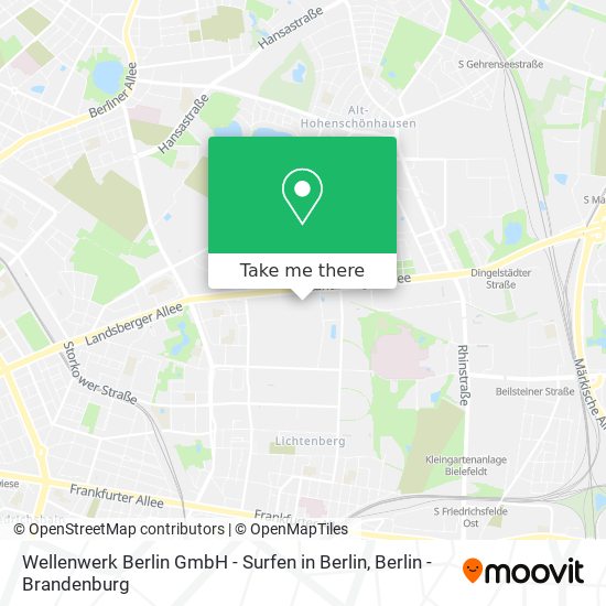 Wellenwerk Berlin GmbH - Surfen in Berlin map