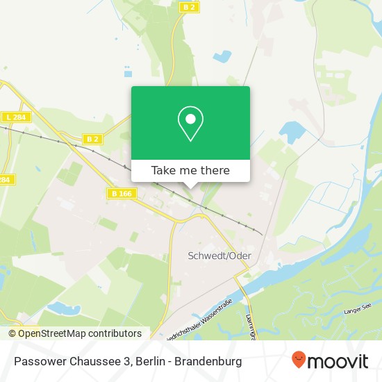 Карта Passower Chaussee 3, 16303 Schwedt / Oder