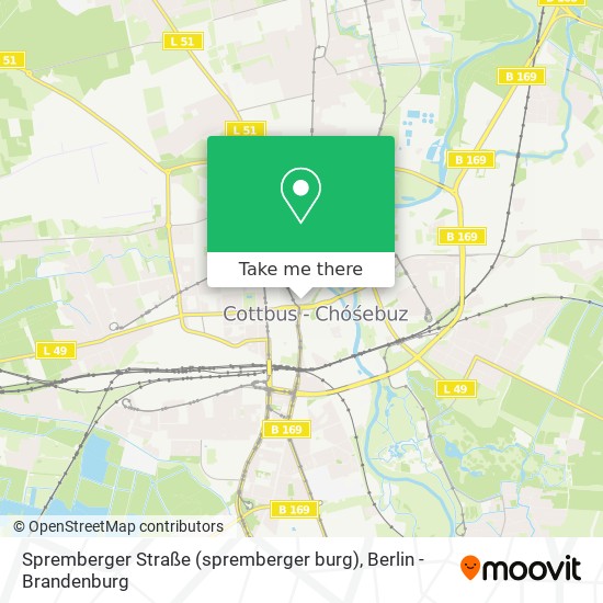 Spremberger Straße (spremberger burg) map