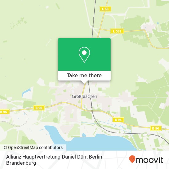 Allianz Hauptvertretung Daniel Dürr, Calauer Straße 33 map
