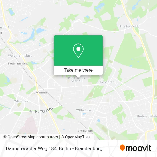 Карта Dannenwalder Weg 184