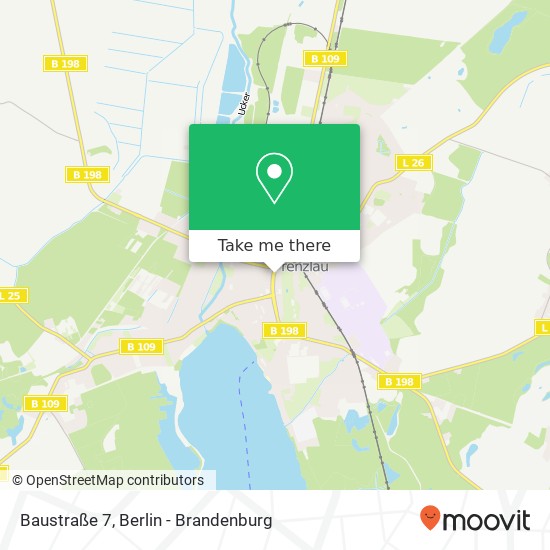 Карта Baustraße 7, 17291 Prenzlau
