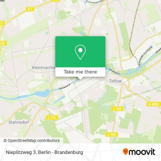 Nieplitzweg 3 map