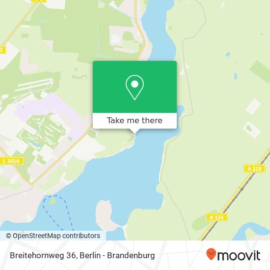 Карта Breitehornweg 36, Breitehornweg 36, 14089 Berlin, Deutschland