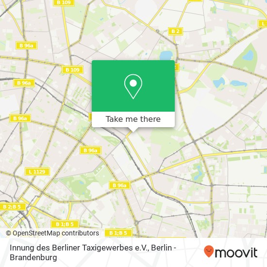 Карта Innung des Berliner Taxigewerbes e.V.