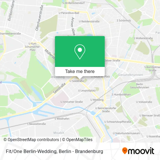 Fit/One Berlin-Wedding map