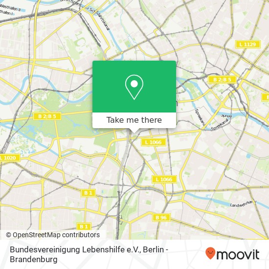 Карта Bundesvereinigung Lebenshilfe e.V., Leipziger Platz 15