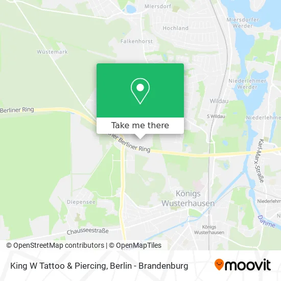 King W Tattoo & Piercing map