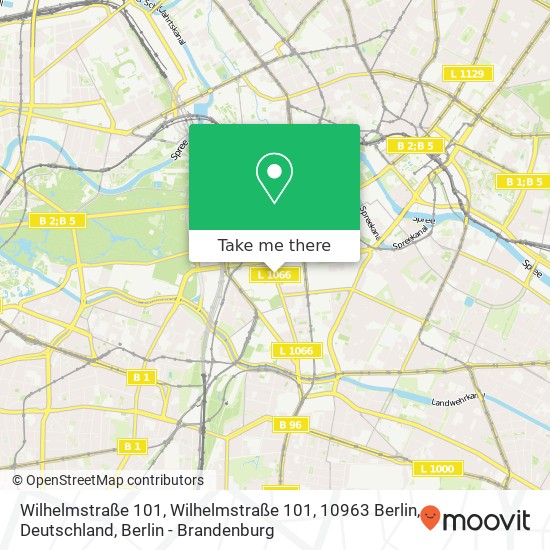 Wilhelmstraße 101, Wilhelmstraße 101, 10963 Berlin, Deutschland map