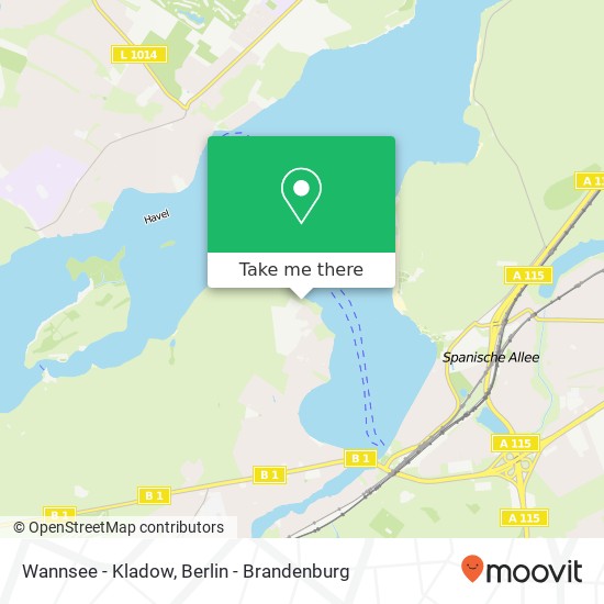 Wannsee - Kladow, Wannsee - Kladow, Berlin, Deutschland map