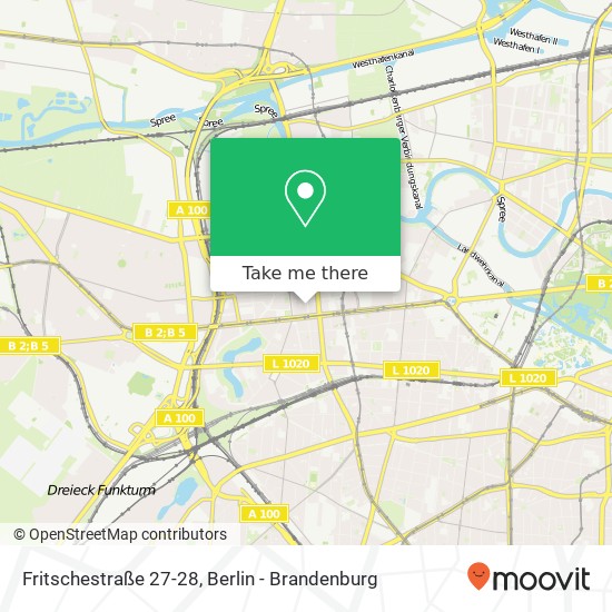 Карта Fritschestraße 27-28, Fritschestraße 27-28, 10585 Berlin, Deutschland