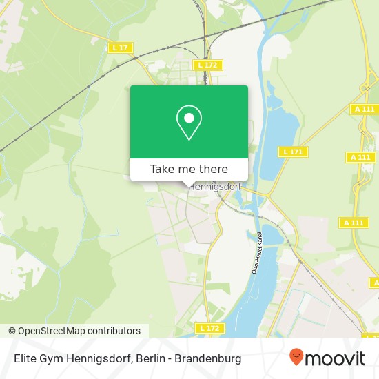 Карта Elite Gym Hennigsdorf, Havelplatz 10