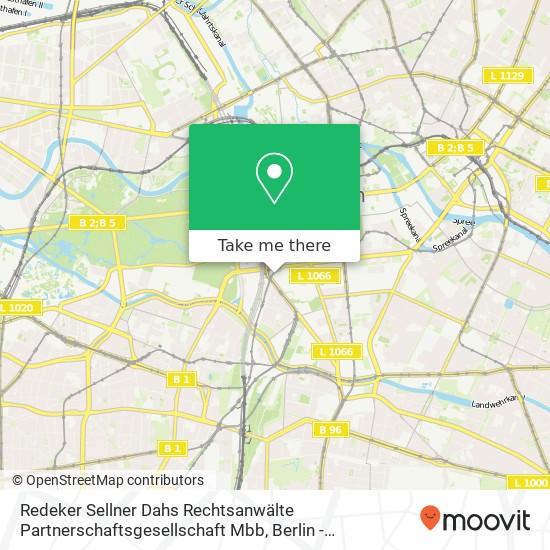 Redeker Sellner Dahs Rechtsanwälte Partnerschaftsgesellschaft Mbb, Leipziger Platz 3 map