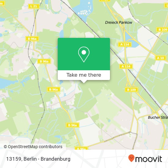 13159, 13159 Berlin, Deutschland map