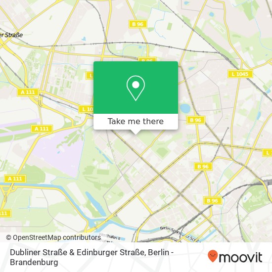 Dubliner Straße & Edinburger Straße, Dubliner Str. & Edinburger Str., 13349 Berlin, Deutschland map