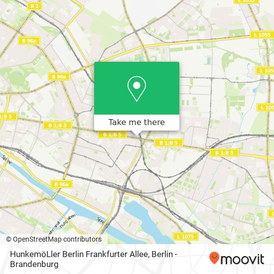 HunkemöLler Berlin Frankfurter Allee, Frankfurter Allee 111 map