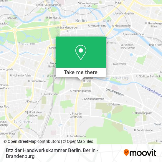Btz der Handwerkskammer Berlin map