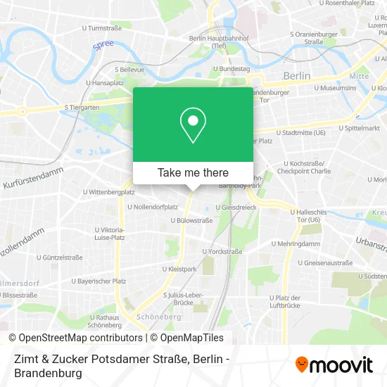 Карта Zimt & Zucker Potsdamer Straße