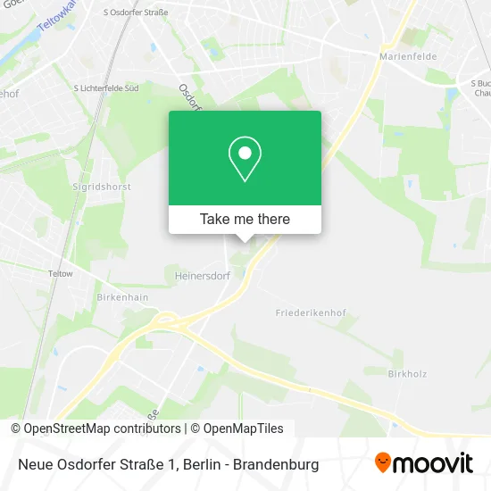 Карта Neue Osdorfer Straße 1