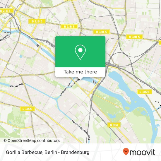 Gorilla Barbecue, Alt-Treptow, 12435 Berlin map