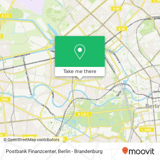 Postbank Finanzcenter, Lübecker Straße map