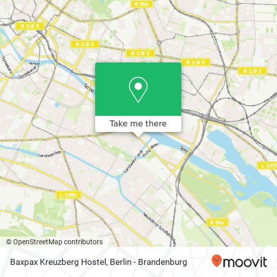 Baxpax Kreuzberg Hostel map